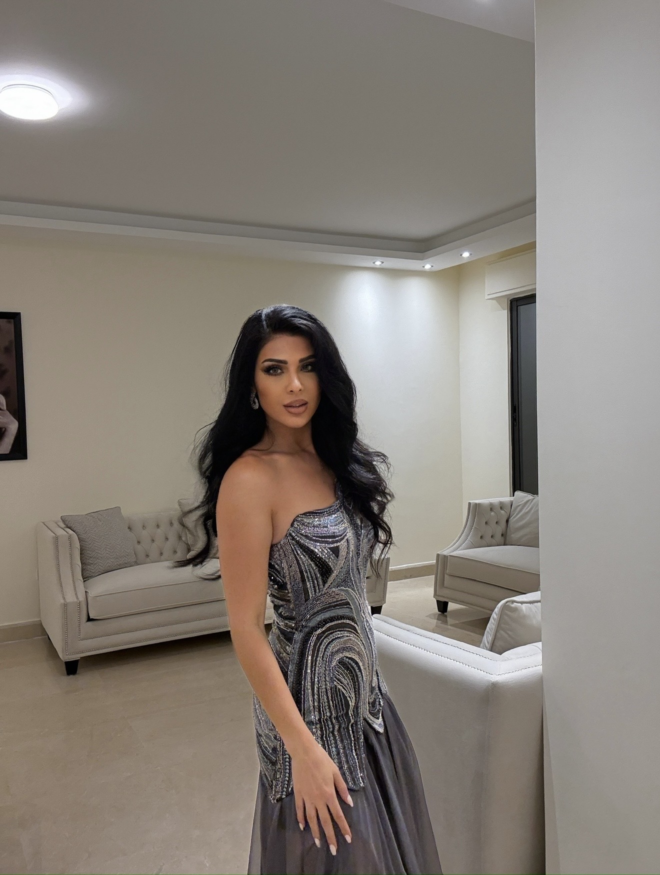 Charcoal Evening Dress 3