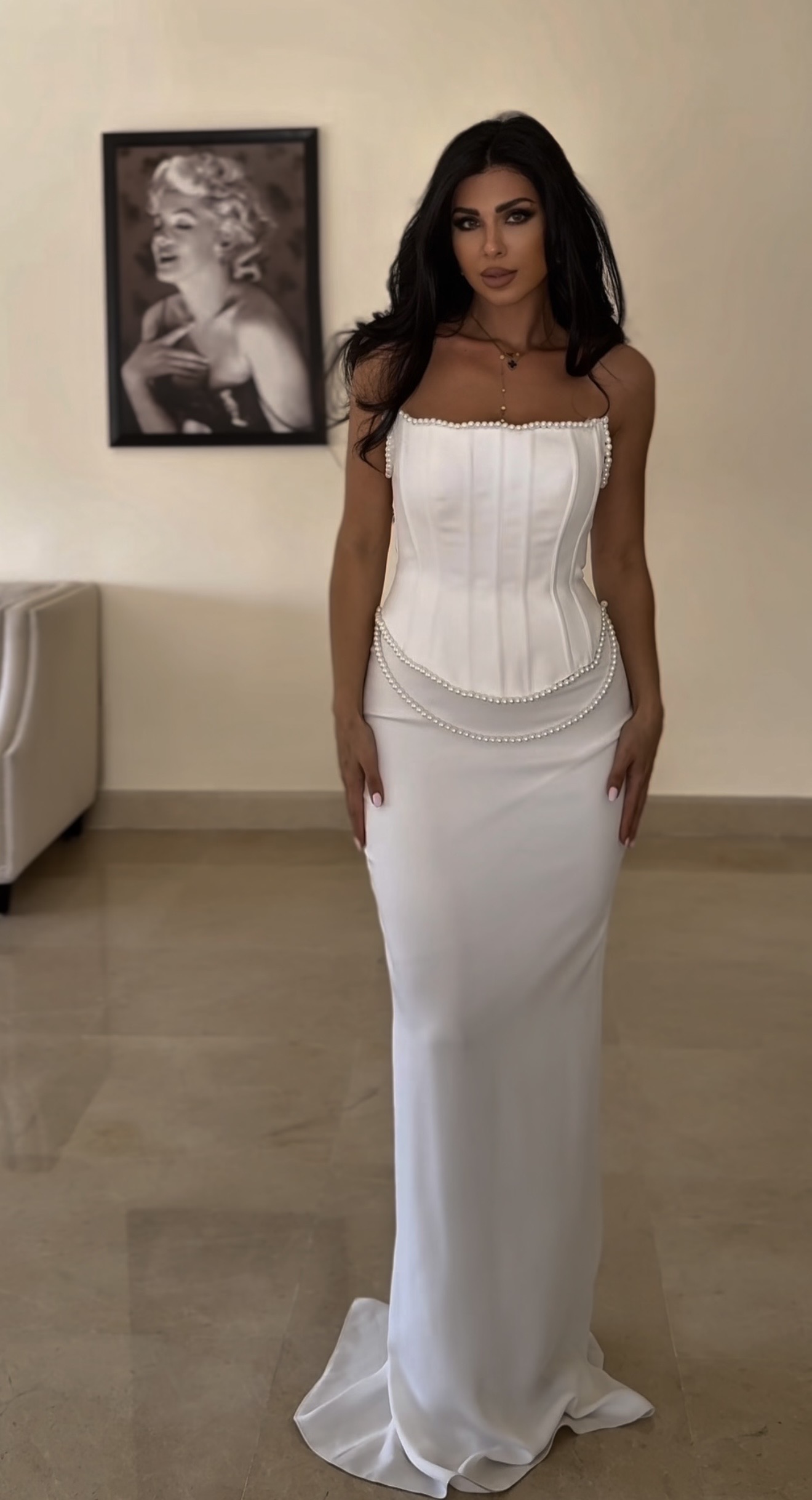 Corset White Dress
